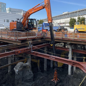 住宅棟新築工事 二次掘削工事
